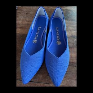 Rothy’s knit Blue Pointed Toes flat size 8